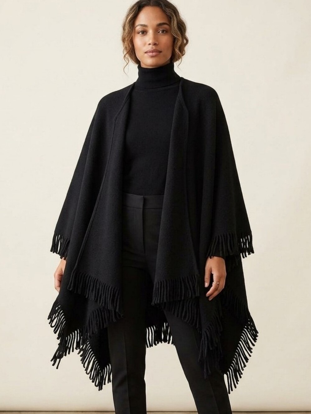 Black poncho shall
